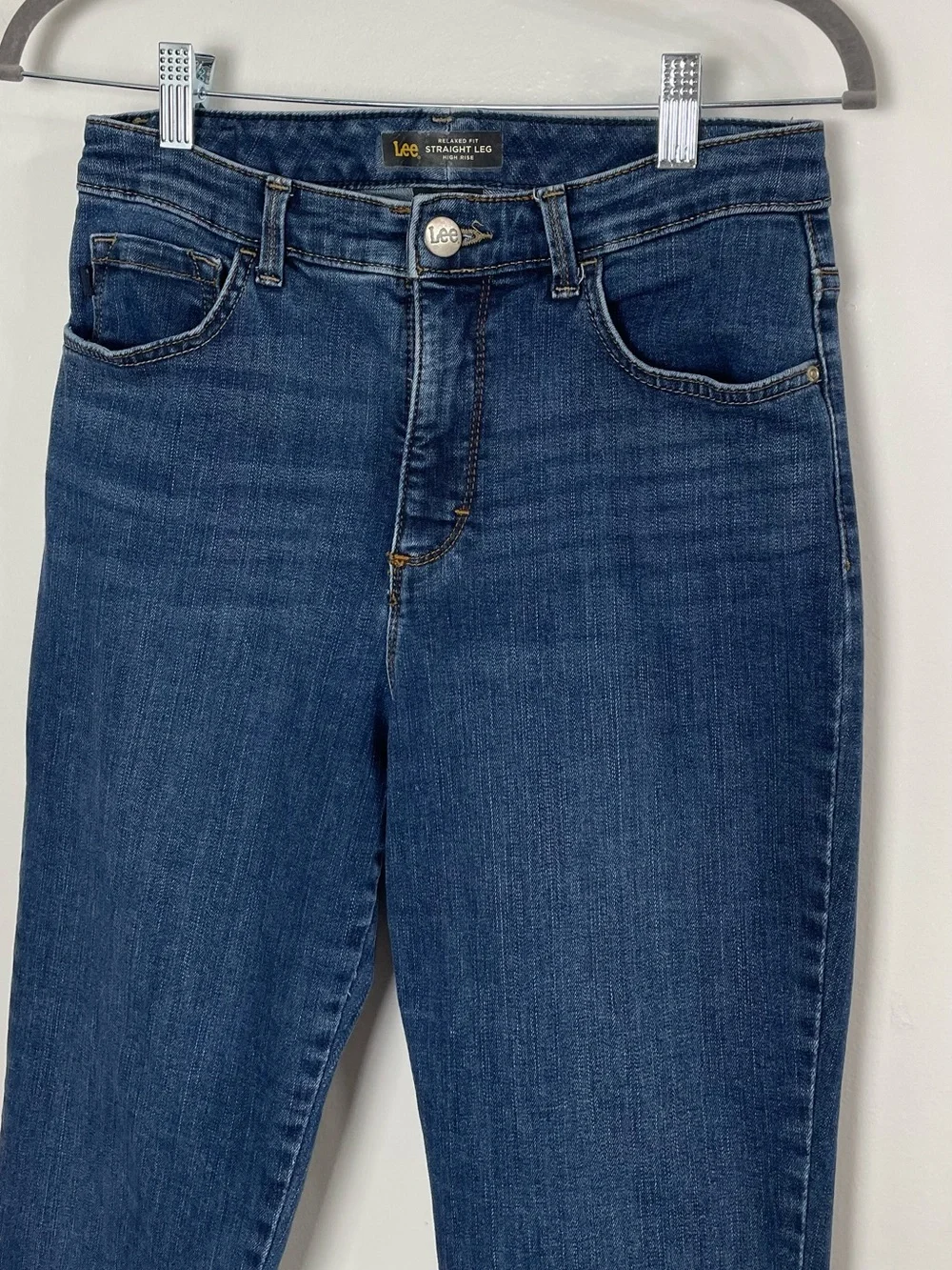 Lee Relaxed Fit Straight Leg High Rise Jeans